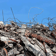 Demolished Steel Bars